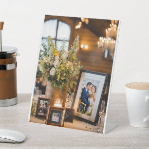 Tabletop-Zeichen Sockelschild
