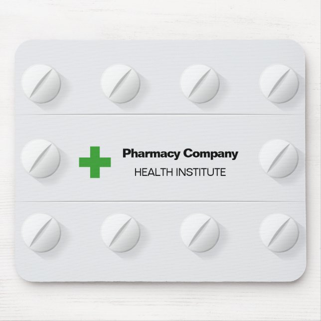 Tablets Pills Box Professional Medical Cross Mousepad (Vorne)