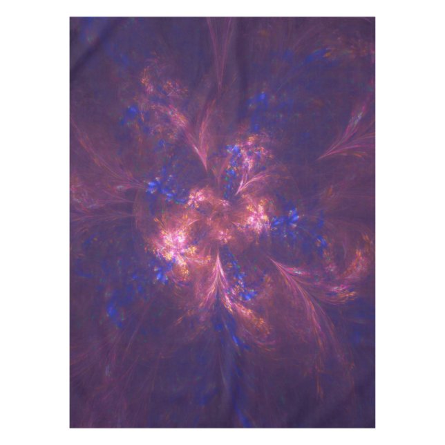 Tablette Abstrakt blau und Lila Tischdecke (Vorderseite)