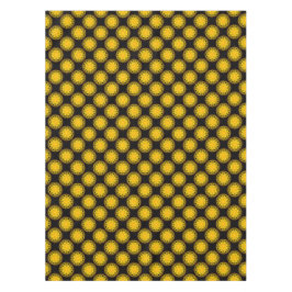 Tablette, Blume Gelborange Kaleidoskop Tischdecke