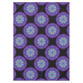 Tablette, Lila Kaleidoskop-Blume Tischdecke