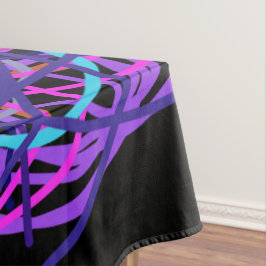 Tablette, Lila Kaleidoskop-Blume Tischdecke
