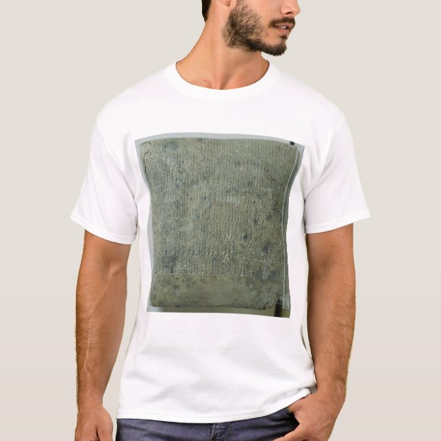 Tablette mit keilförmigem Skript T-Shirt (Vorderseite)