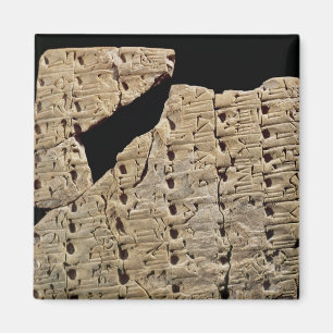 Tablette mit keilförmigem Skript, von Uruk Magnet