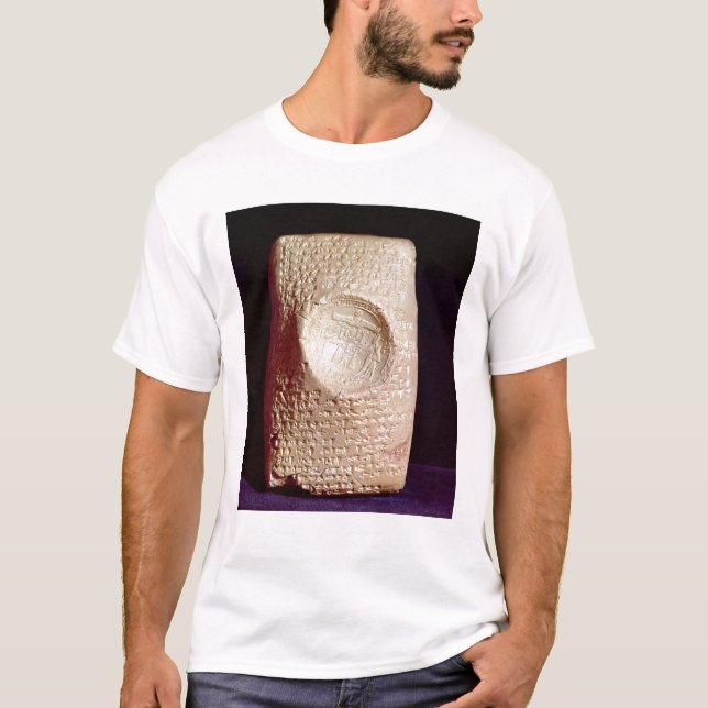 Tablette mit keilförmiger Aufschrift T-Shirt (Vorderseite)