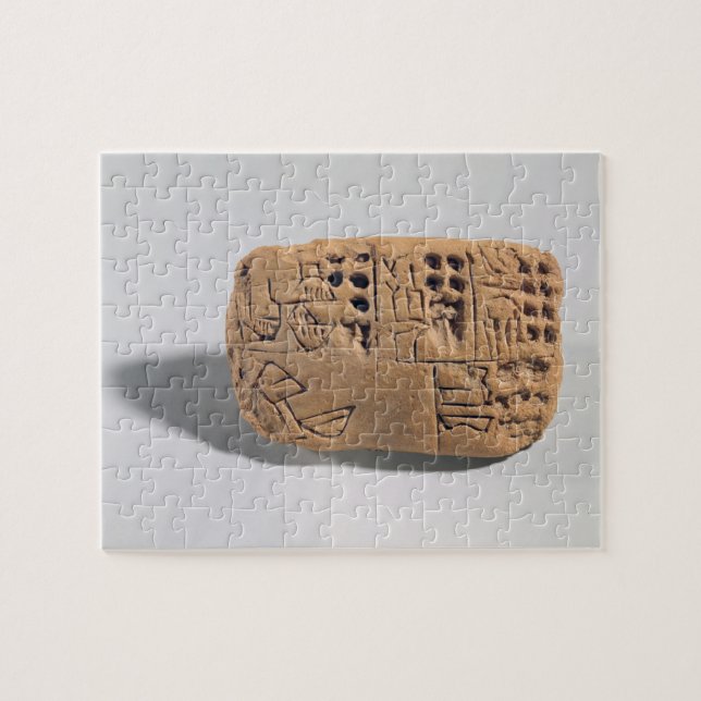 Tablette mit piktographischer Aufschrift, Puzzle (Horizontal)