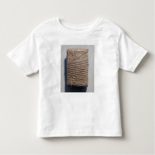 Tablette mit vierzehn Linien eines mathematischen Kleinkind T-shirt