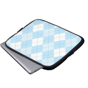 Tablette-u. Laptop-Hülse - Raute QUADRAT - Wolken Laptopschutzhülle
