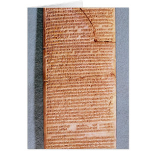 Tablette, welche die Ritualopfer sich bezieht