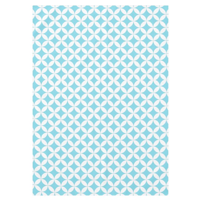 Tablette Wiederholkreis weiß, benutzerdefinierte F Tischdecke (Vorderseite)