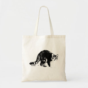 Tablettenkatze Ganzkörper Schwarz-Weiß-Tasche Tragetasche
