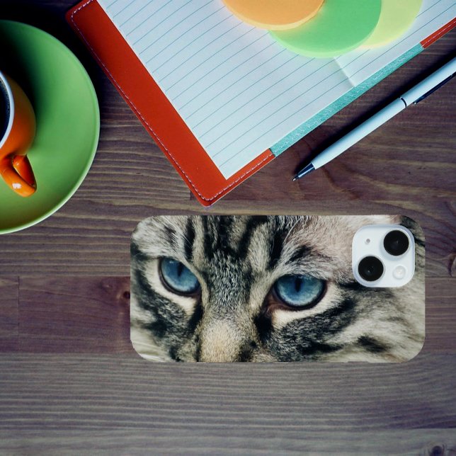 Tablettenkatze mit blauen Augen Nah Case-Mate iPhone Hülle (Von Creator hochgeladen)