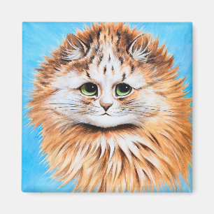 Tablettenkatze mit grünen Augen, Head Study von L. Magnet