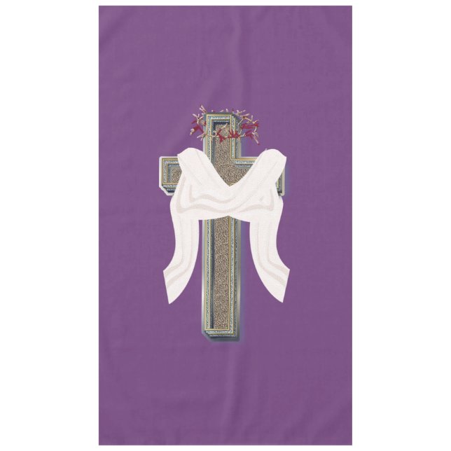 Tabletts Haushaltswäsche Lila Hintergrund Tischdecke (Vorderseite)