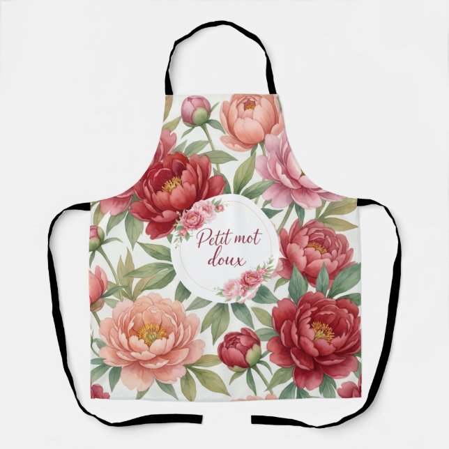 Tablier floral Petit mot doux Schürze (Vorderseite)