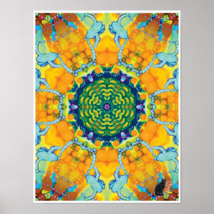Taboo Kinetic Collage Kaleidoscope Poster