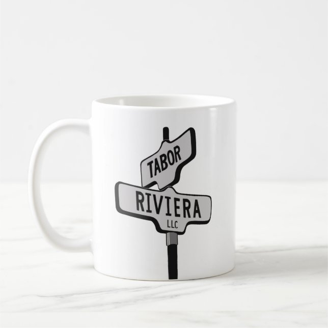 TABOR- - RIVIERA-LOGO KAFFEETASSE (Links)