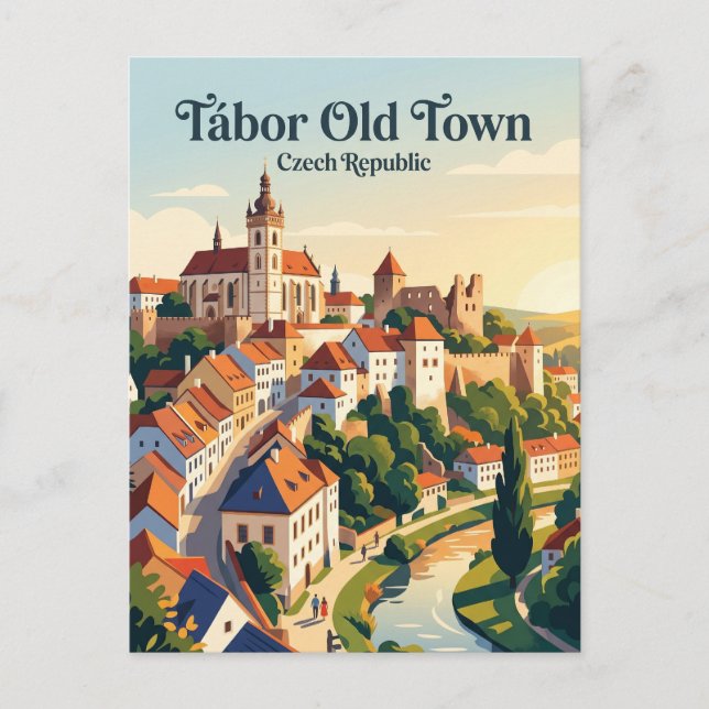 Tábor Tschechien Postkarte (Vorderseite)