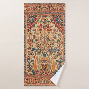 Tabriz Lebensbaum Perserteppichdruck Badehandtuch