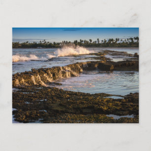 Tabuba Beach: Wellenbrecher auf den Riffen Postkarte