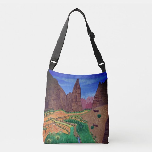 Tabuk, Saudi-Arabien-Kreuzsack Tragetaschen Mit Langen Trägern (Vorderseite)