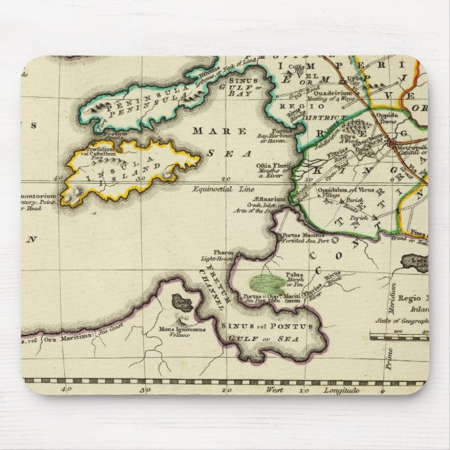 Tabularum geographicarum Probe Weltkarte Mousepad (Vorne)