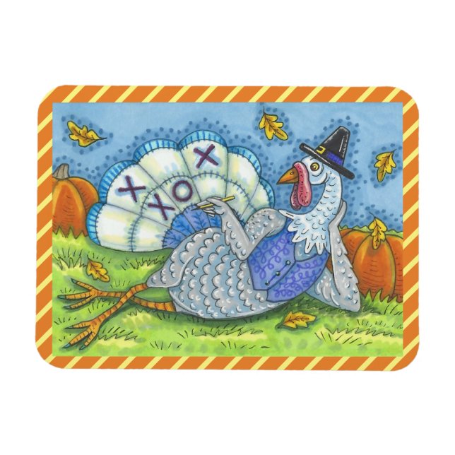 TAC FÜR DIE TÜRKEI, BIRD MAGNET FÜR DEN ERNTEDANK (Horizontal)