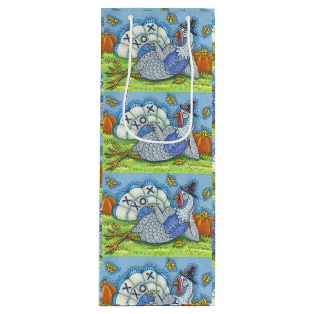 TAC FÜR DIE TÜRKEI, ERNTEDANK-GIFT-BAG - WEIN GESCHENKTÜTE FÜR WEINFLASCHEN (Vorderseite)