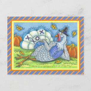 TAC FÜR DIE TÜRKEI, VOGELSPIELE FÜR DEN ERNTEDANK POSTKARTE