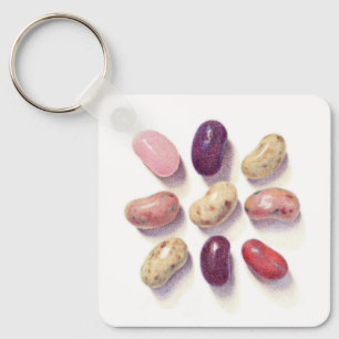 TAC FÜR JELLY BEANS Aluminium Square Schlüsselanhä Schlüsselanhänger