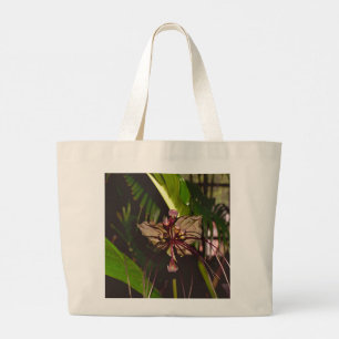 Tacca chantrieri (Tacca Stufen) - Schwarze Bat-Blu Jumbo Stoffbeutel