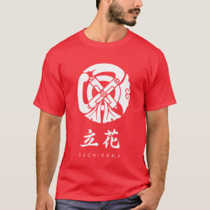 Tachibana Clan kamon mit Clan-Namen T-Shirt