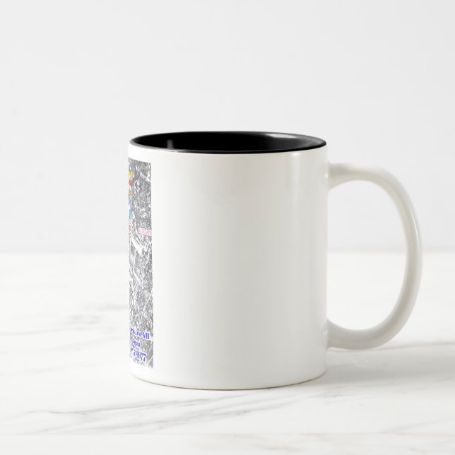 Tachikawa-Flughafen Zweifarbige Tasse (Rechts)