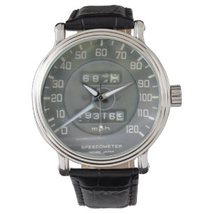 Tachometer des klassischen japanischen Sportwagens Armbanduhr