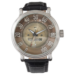 Tachometer eines klassischen Autos von 1948 Armbanduhr