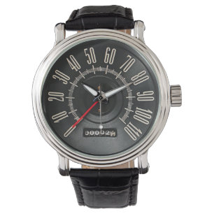 Tachometer eines klassischen Autos von 1960 Armbanduhr