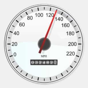 Tachometer Runder Aufkleber