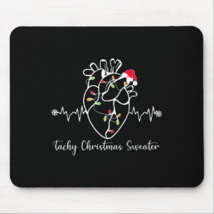 Tachy Christmas Sweater Anatomie Herz Herz Herz Nu Mousepad