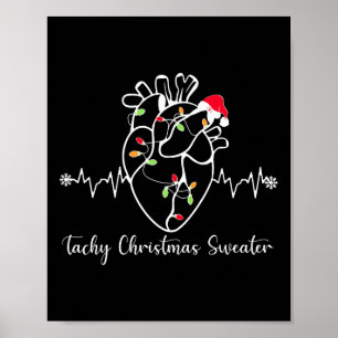 Tachy Christmas Sweater Anatomie Herz Herz Herz Nu Poster