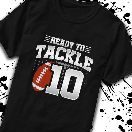 Tackle 10. Geburtstag 10 Jahre Paare Jahrestag T-Shirt