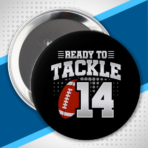 Tackle 14. Geburtstag 14 Jahre Paare Jahrestag Button
