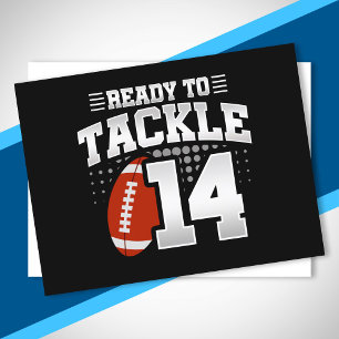 Tackle 14. Geburtstag 14 Jahre Paare Jahrestag Postkarte