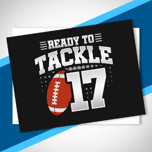 Tackle 17. Geburtstag 17 Jahre Paare Jubiläum Postkarte