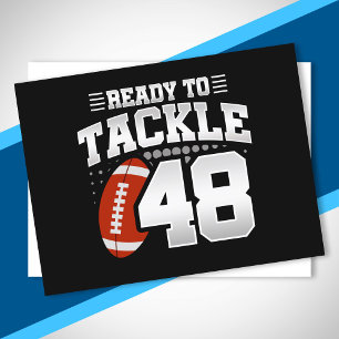 Tackle 48. Geburtstag 48 Jahre Paare Jahrestag Postkarte