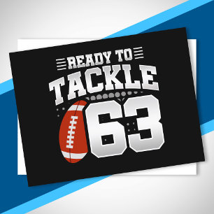 Tackle 63. Geburtstag 63 Jahre Paare Jahrestag Postkarte