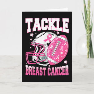 Tackle Brustkrebs-Bewusstsein American Football P Karte