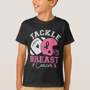 Tackle Brustkrebs-Bewusstsein Pink Ribbon Amerika T-Shirt