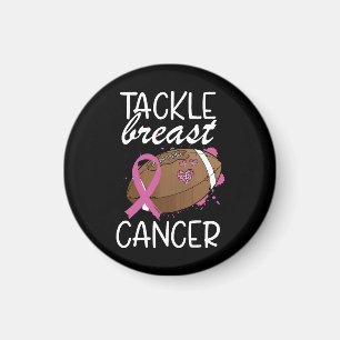 Tackle Cancer Brustkrebs-Bewusstseins-Schleife Magnet