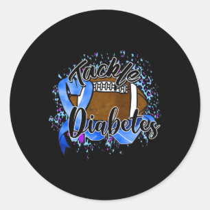 Tackle Diabetes Diabetes Awareness T1d Krieger Runder Aufkleber