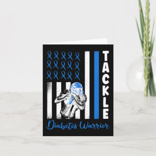 Tackle Flag USA Diabetic Blue Diabetes Typ 1 Awar Karte